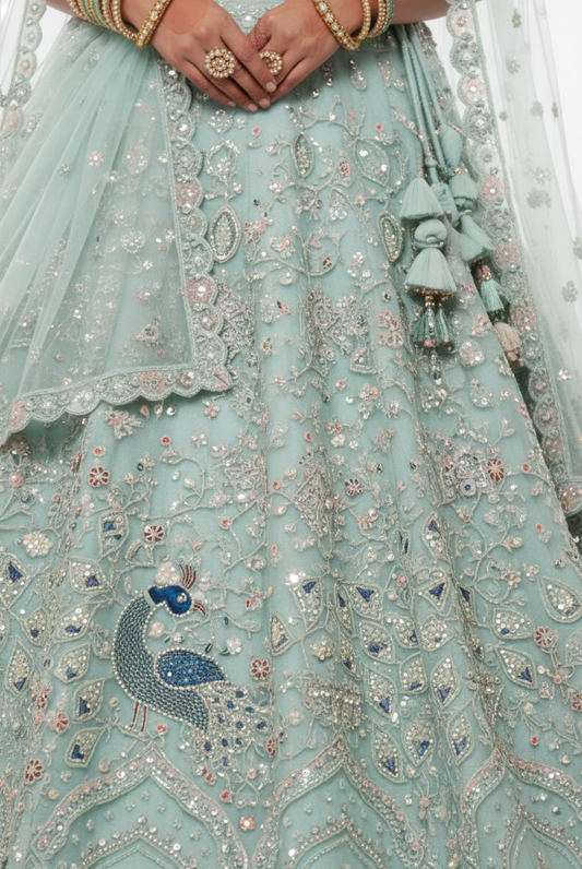 Bridal Premium Net Lehenga