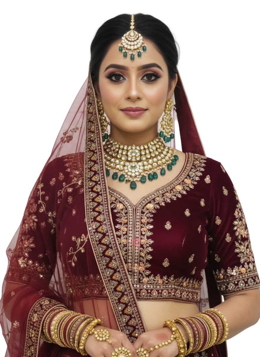 Heavy Velvet Bridal Lehenga