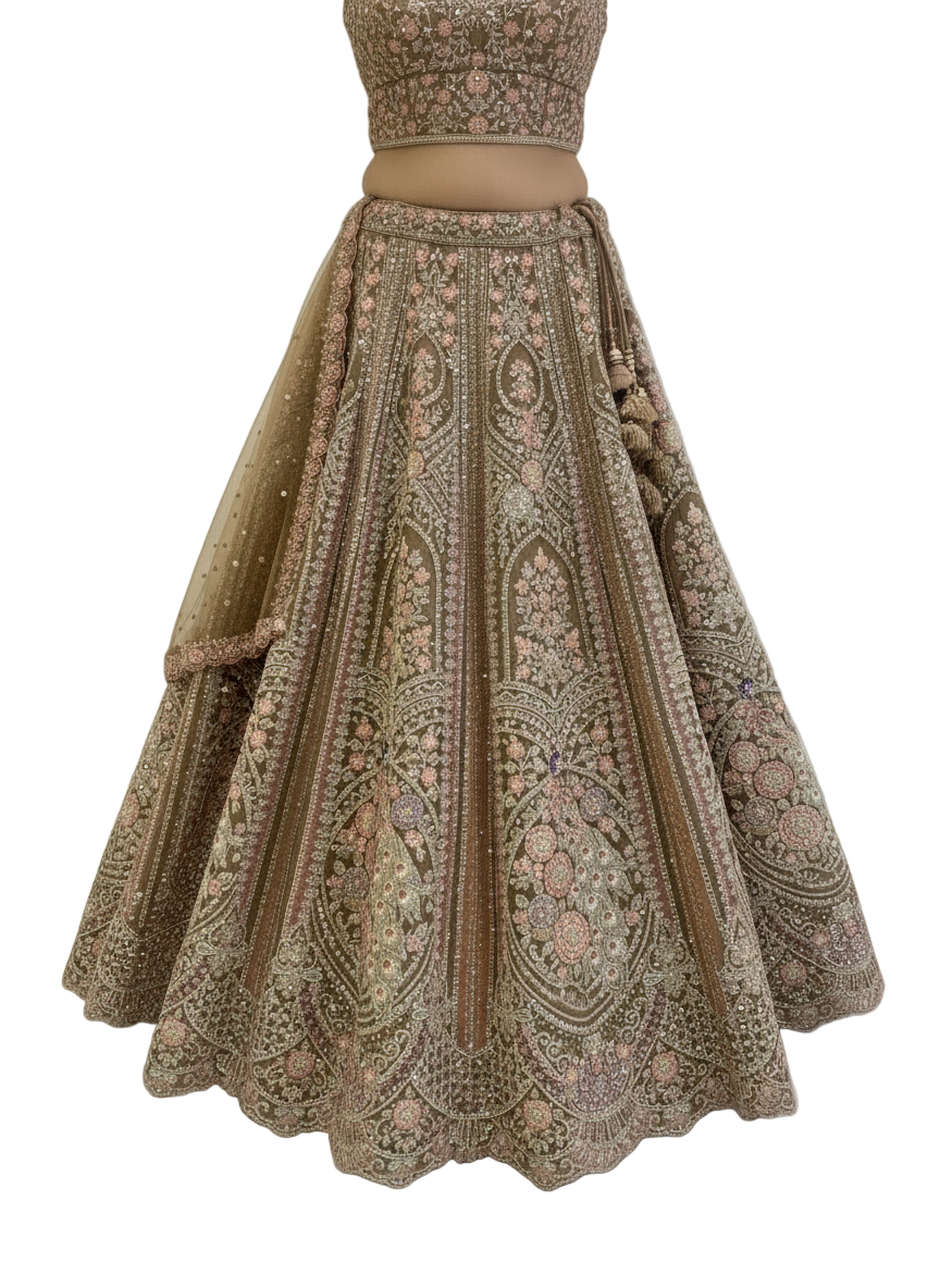 Bridal Suneri Lehenga