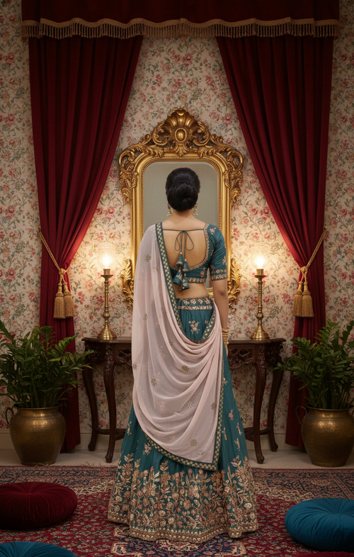 Aari Work Bridal Lehenga