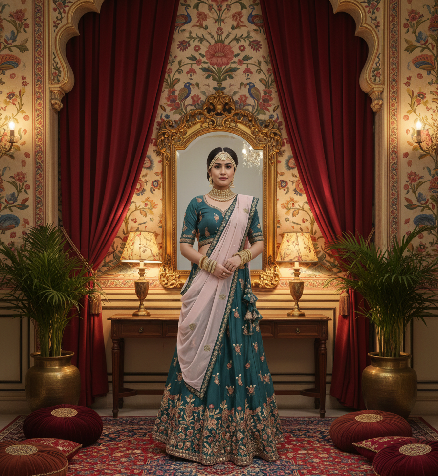 Aari Work Bridal Lehenga