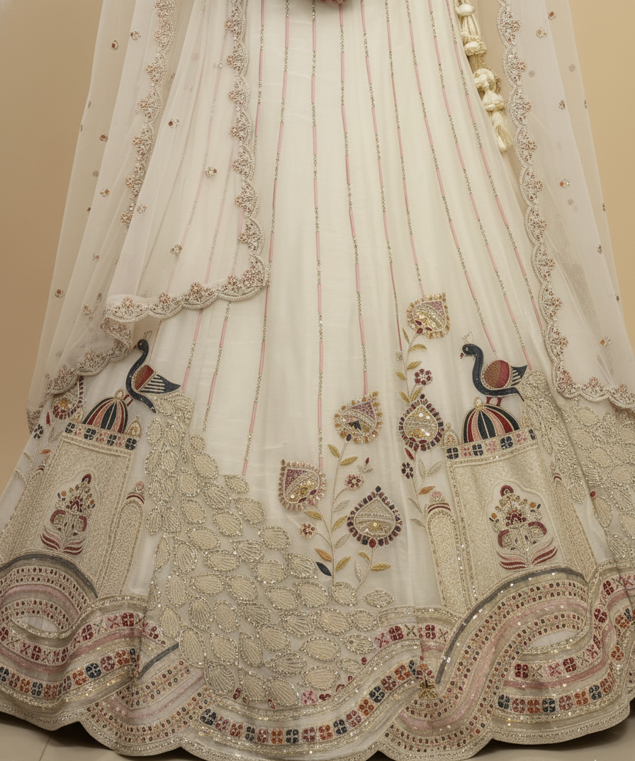 Jimmy Choo Peacock Lehenga