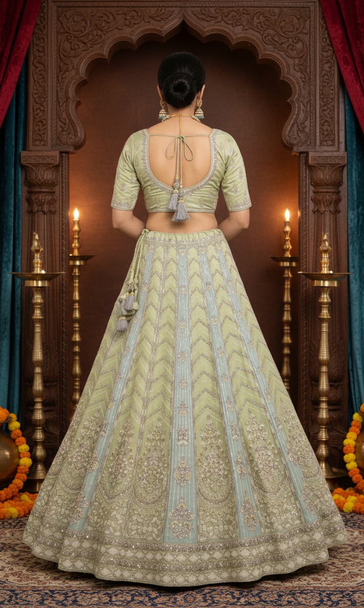 Cocktail Bridal Lehenga