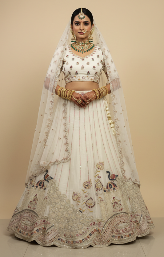 Jimmy Choo Peacock Lehenga