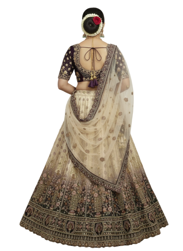 Ombre Bridal Lehenga