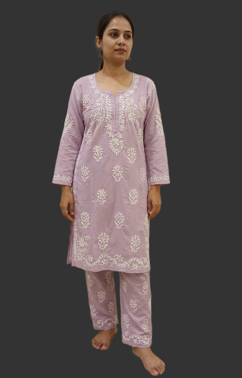 Modal Chikankari Co-ord set
