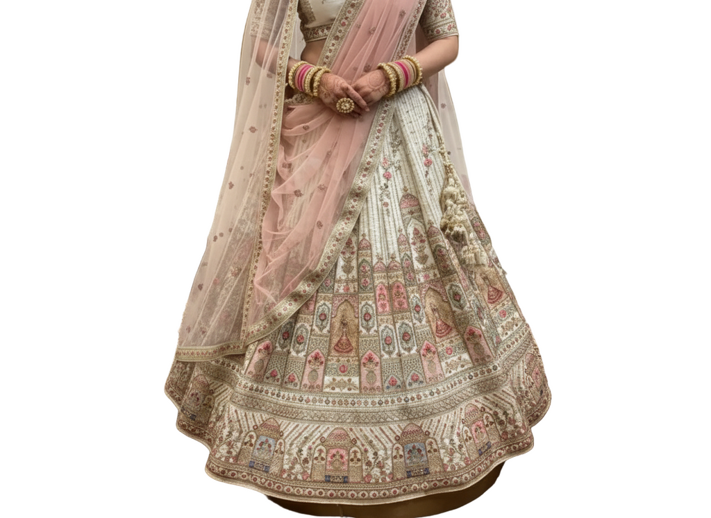 Mughlai Reshm Bridal Lehenga
