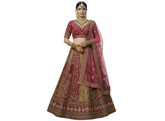 Rajwadi Premium Bridal Lehenga