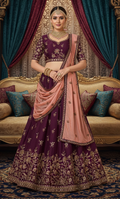Crepe Aari Bridal Lehenga