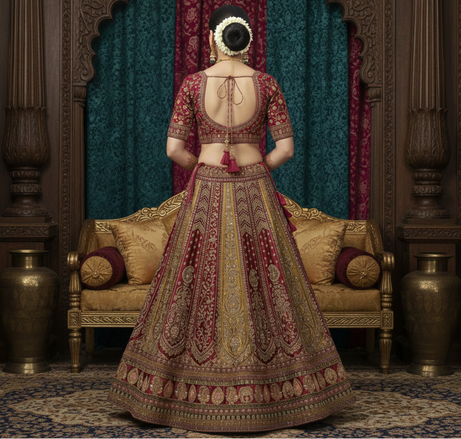 Rajwadi Premium Bridal Lehenga