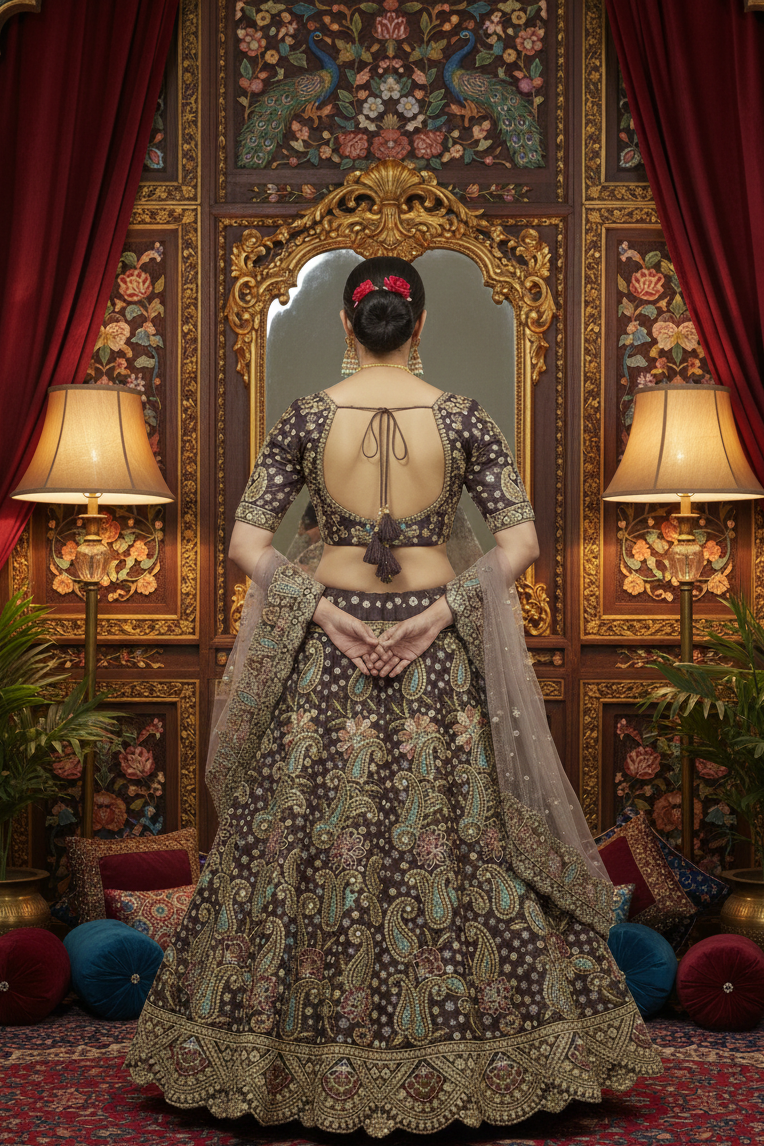 Heavy Sequence Bridal Lehenga