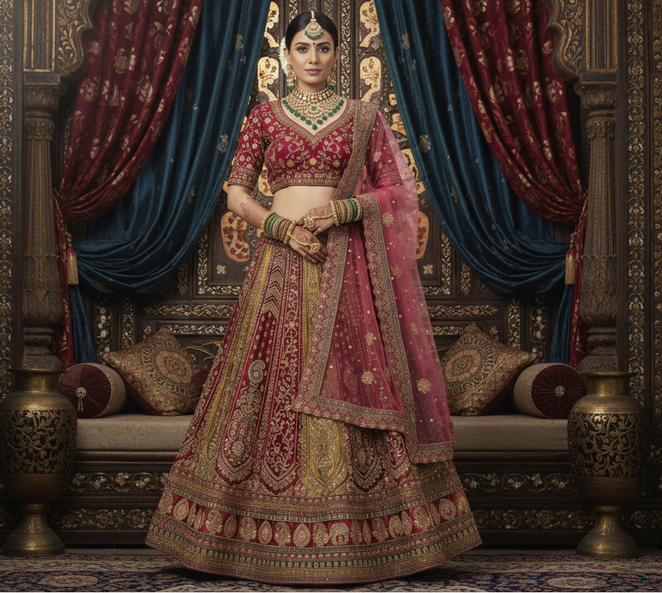 Rajwadi Premium Bridal Lehenga
