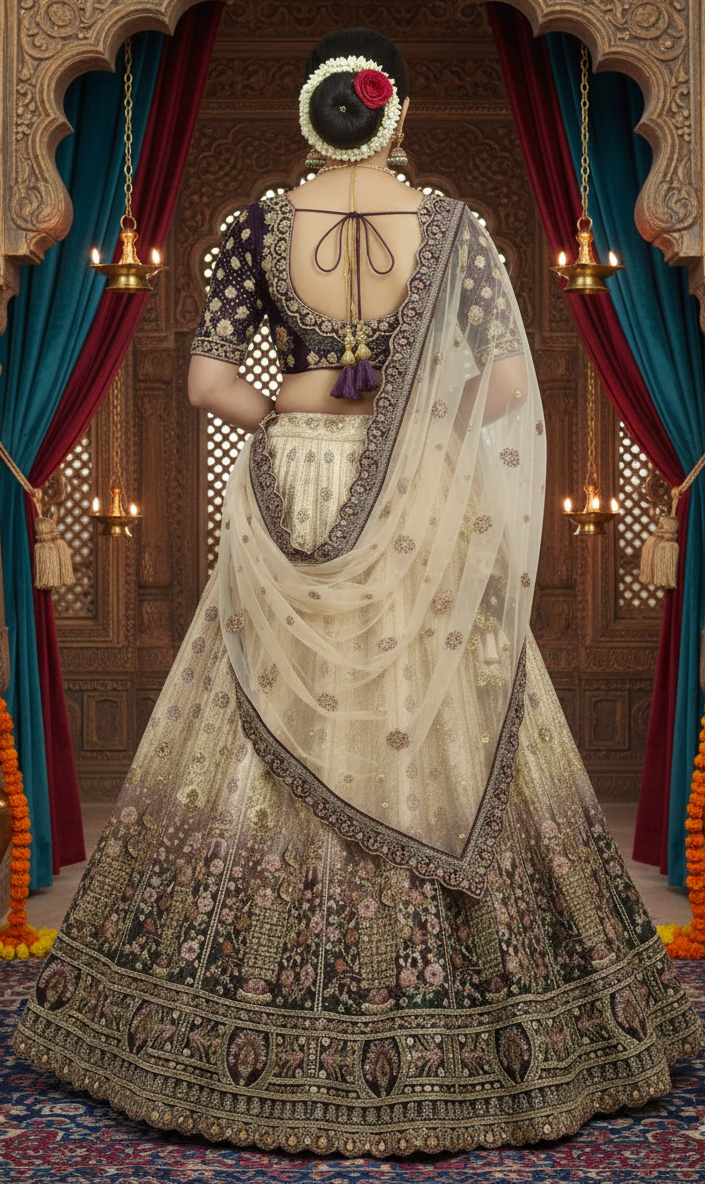 Ombre Bridal Lehenga