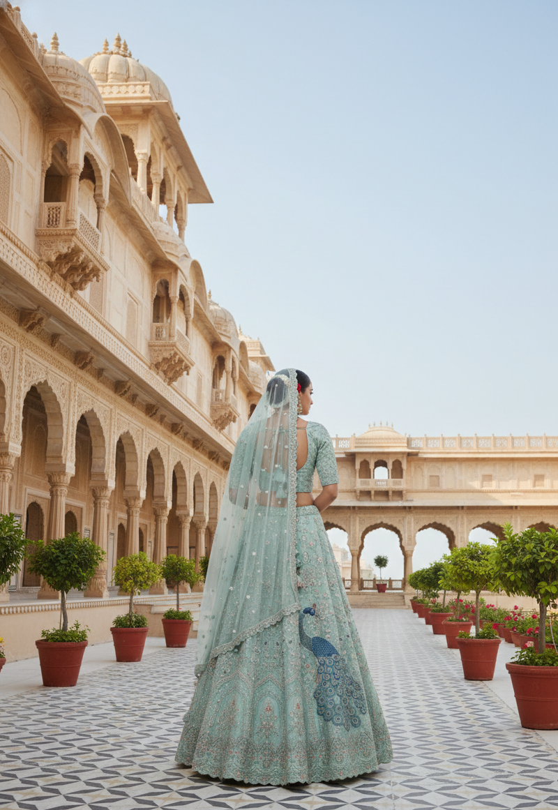 Bridal Premium Net Lehenga