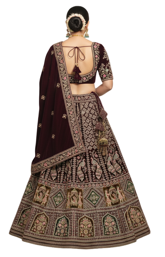 Premium Velvet Bridal Lehenga