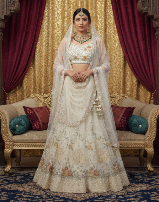 Heavy Embroidery Bridal Lehenga