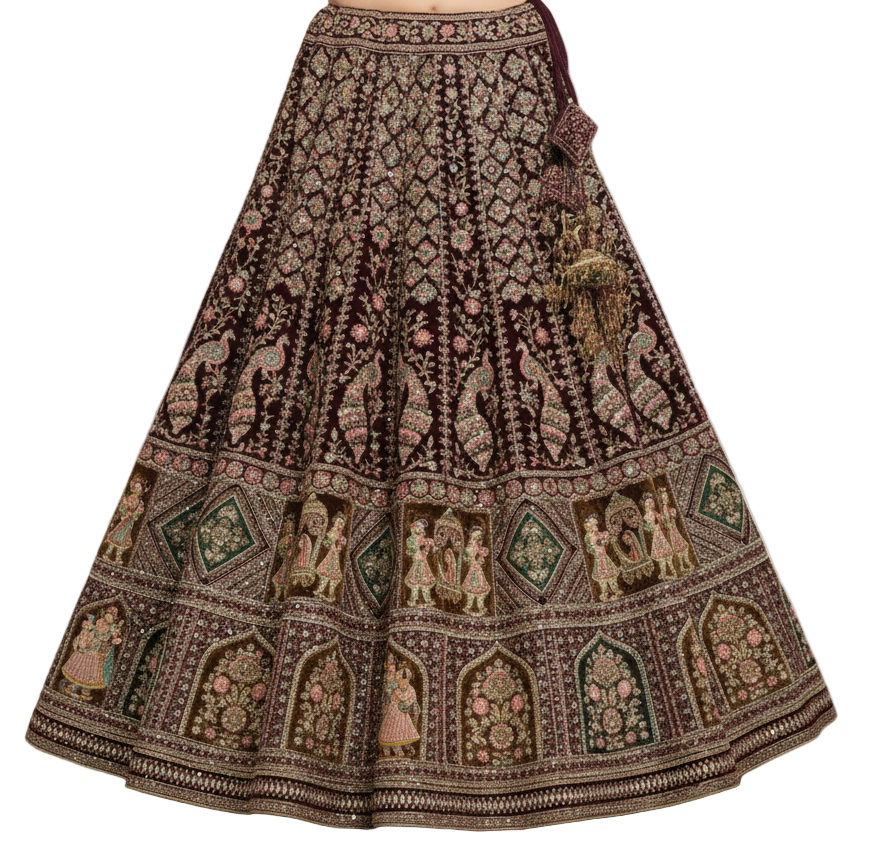 Premium Velvet Bridal Lehenga