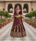 Heavy Velvet Bridal Lehenga