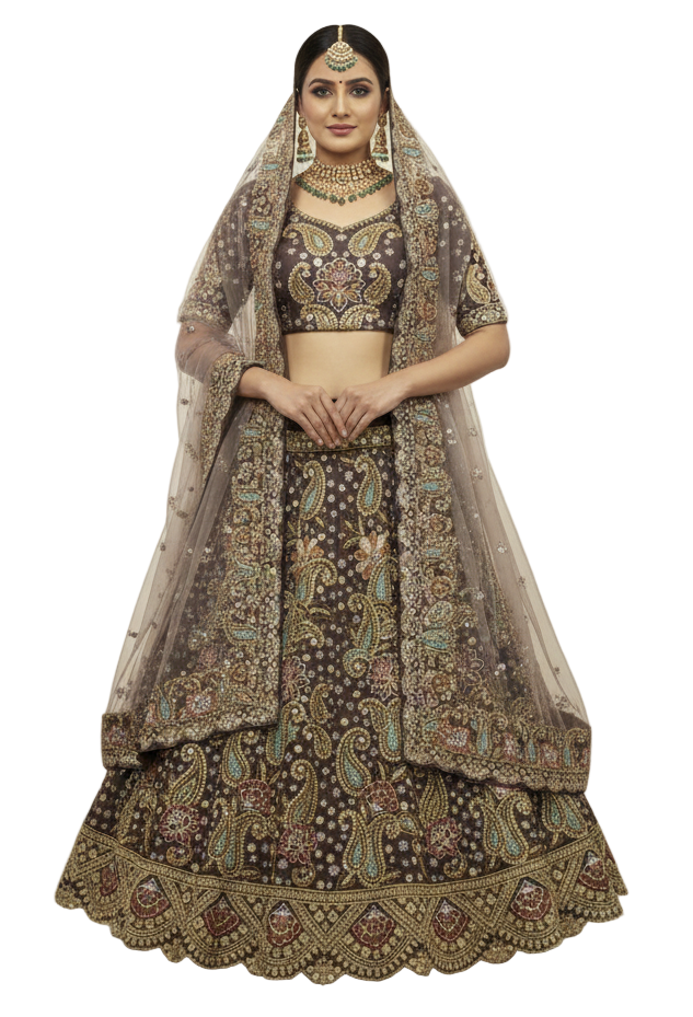 Heavy Sequence Bridal Lehenga