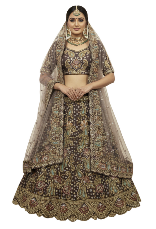 Heavy Sequence Bridal Lehenga