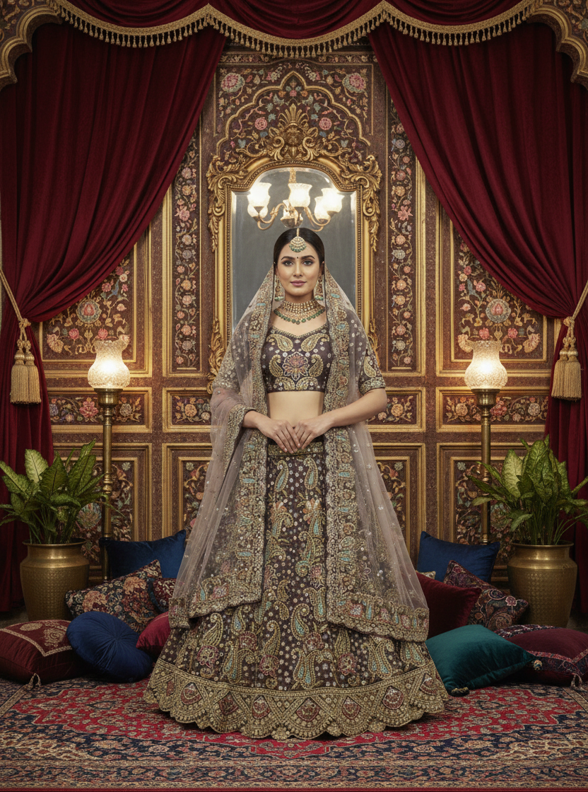 Heavy Sequence Bridal Lehenga