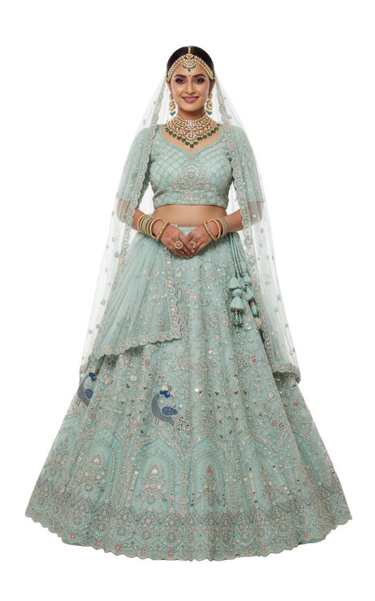 Bridal Premium Net Lehenga