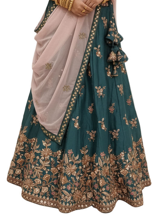 Aari Work Bridal Lehenga