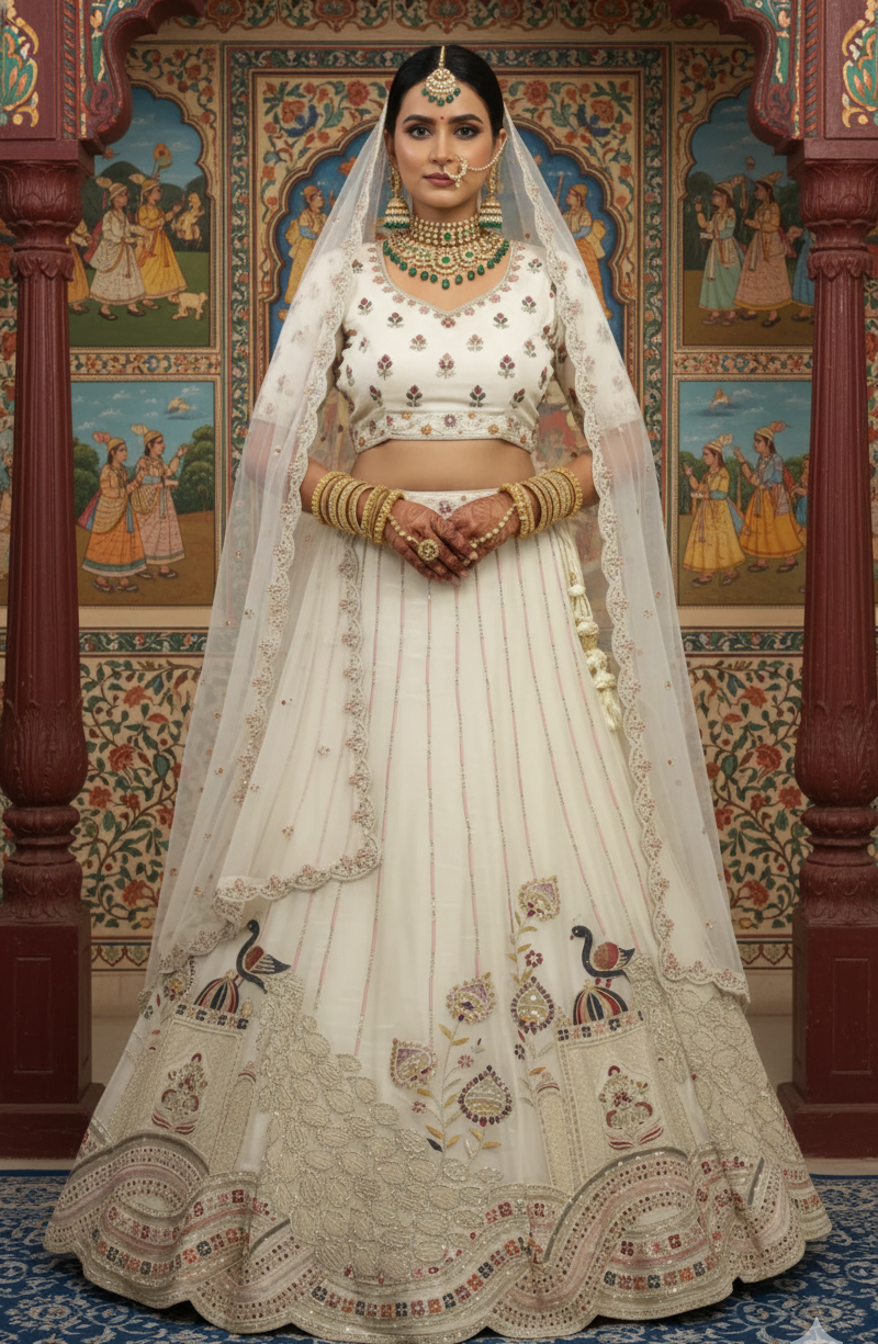 Jimmy Choo Peacock Lehenga