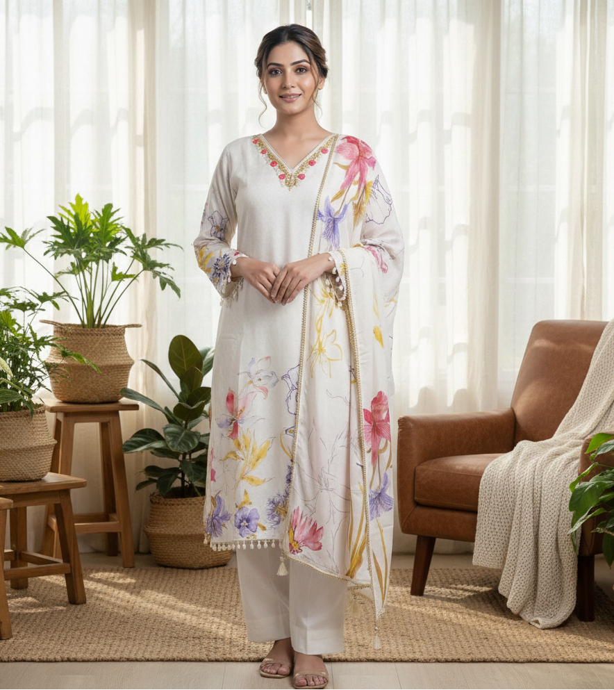Muslin Kurta Set