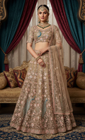 Peacock Net Bridal Lehenga