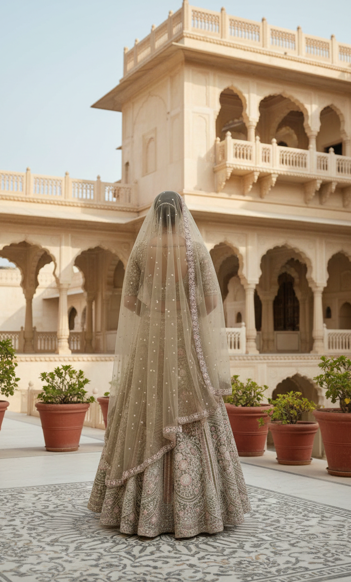 Bridal Suneri Lehenga