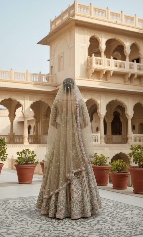 Bridal Suneri Lehenga