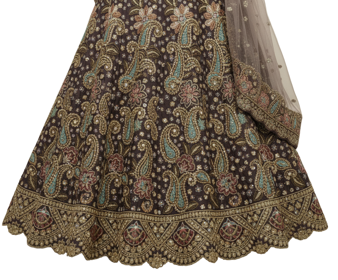 Heavy Sequence Bridal Lehenga