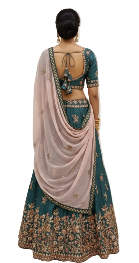 Aari Work Bridal Lehenga