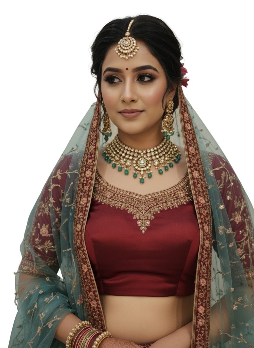 Bridal Firozi Lehenga