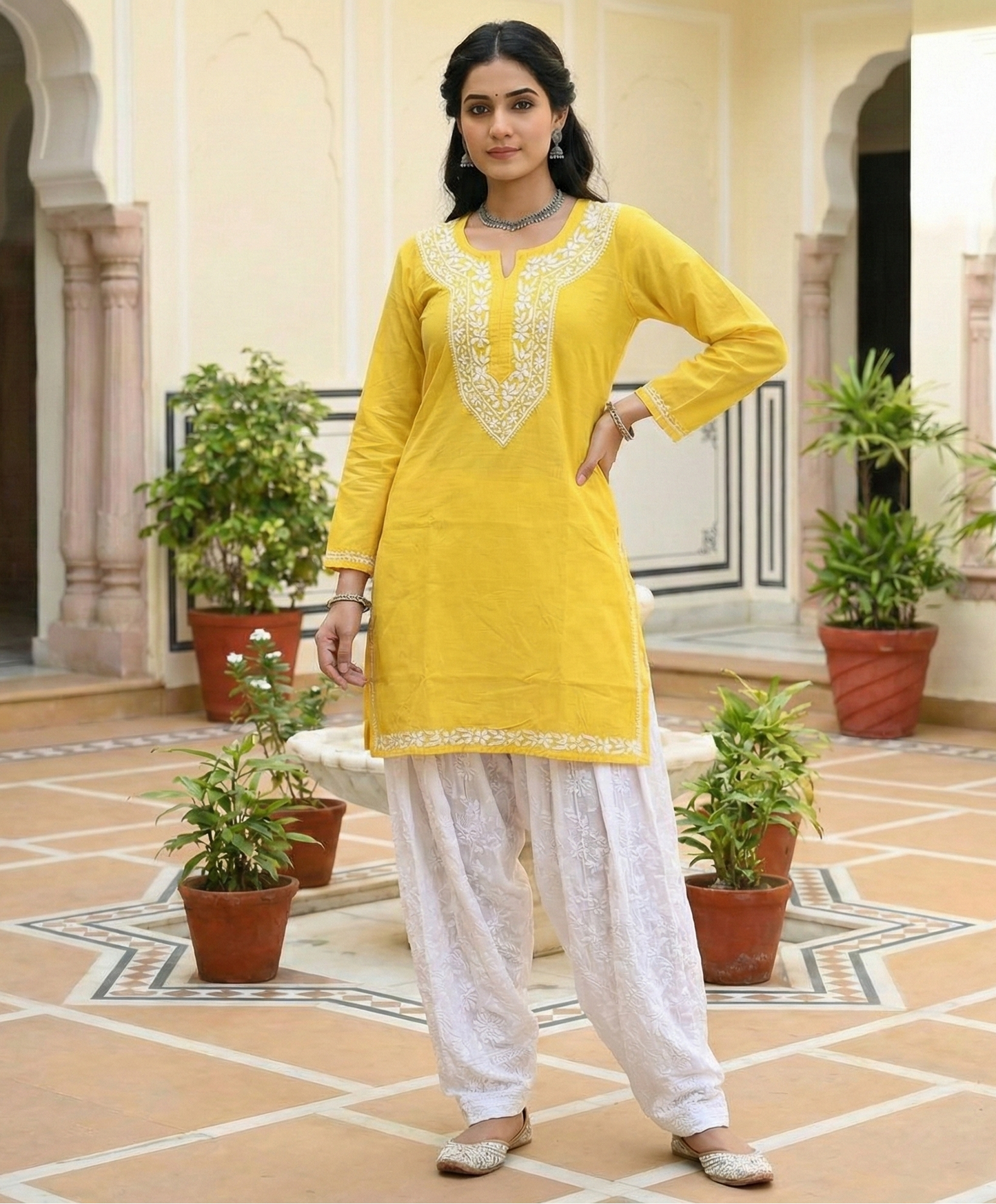 Cotton Chikankari Kurta