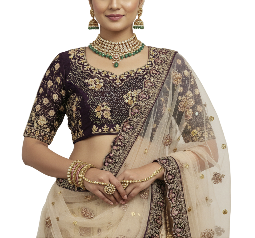 Ombre Bridal Lehenga