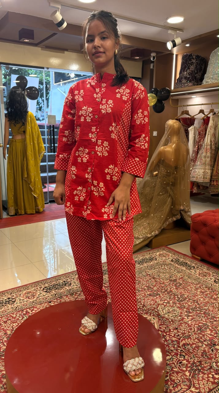 Red Co-ord set