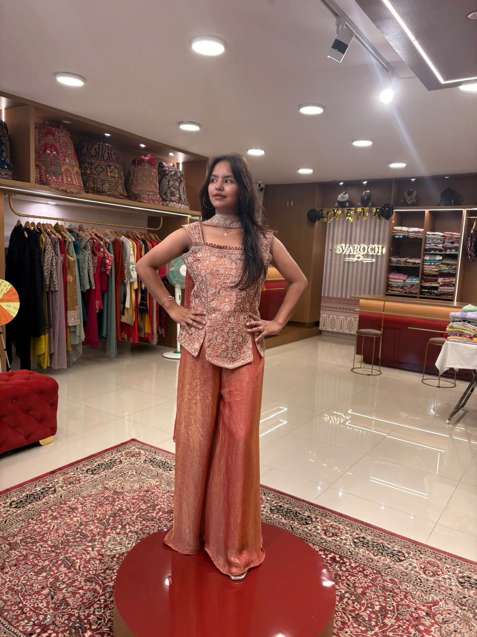 Rust Orange Sharara