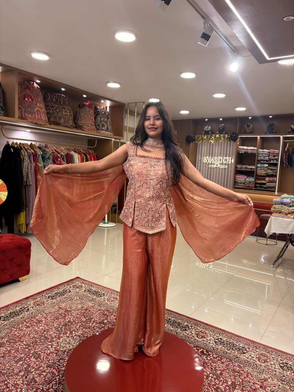 Rust Orange Sharara