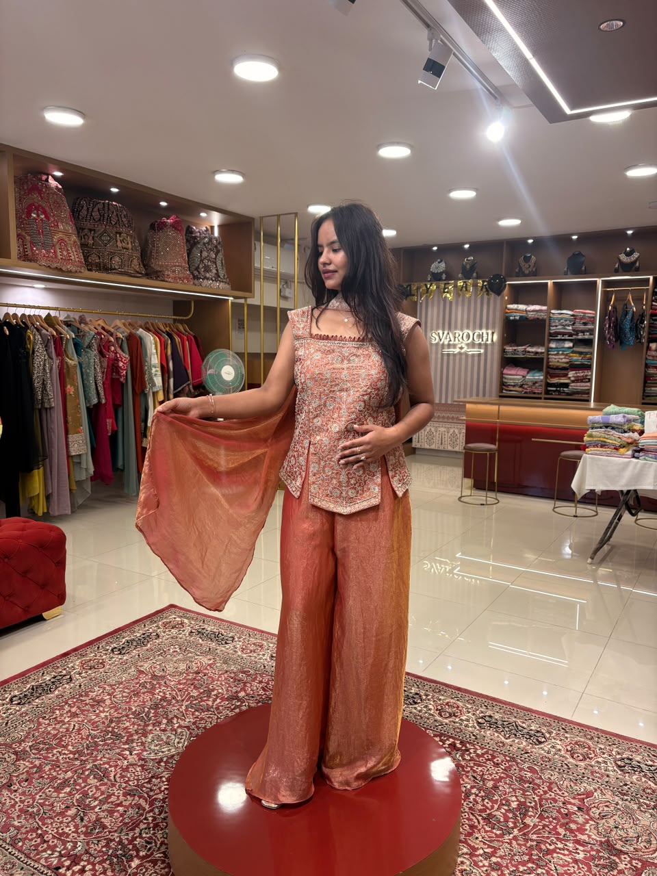 Rust Orange Sharara