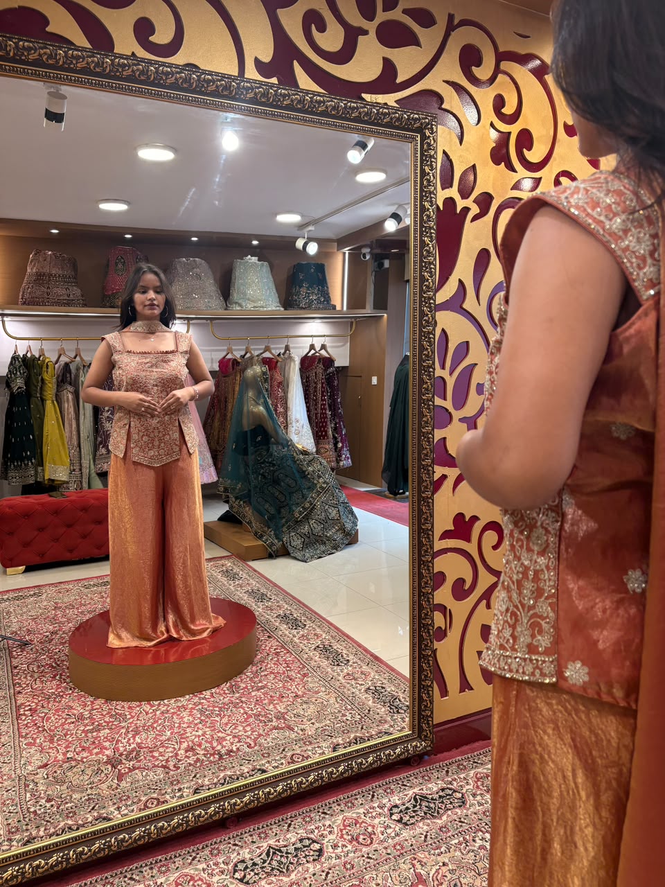 Rust Orange Sharara