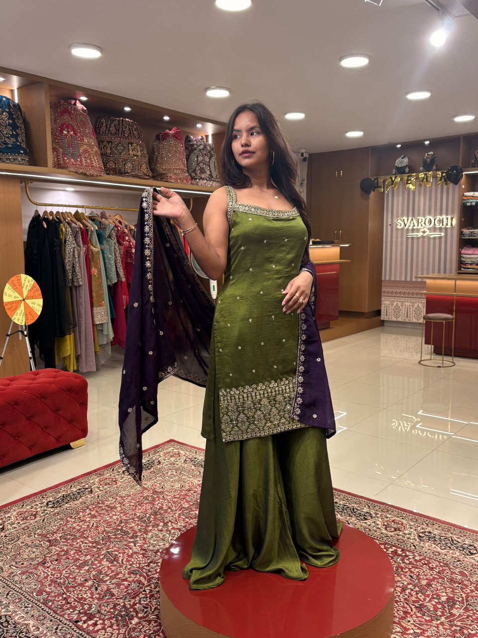 Mehendi Green Sharara