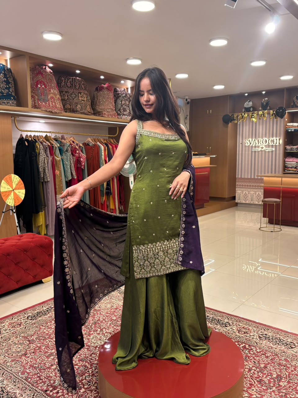 Mehendi Green Sharara
