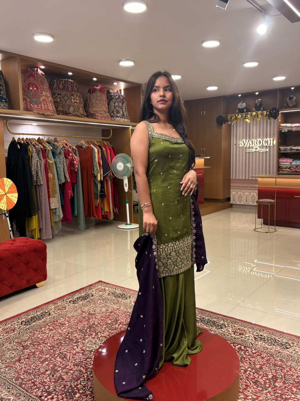 Mehendi Green Sharara