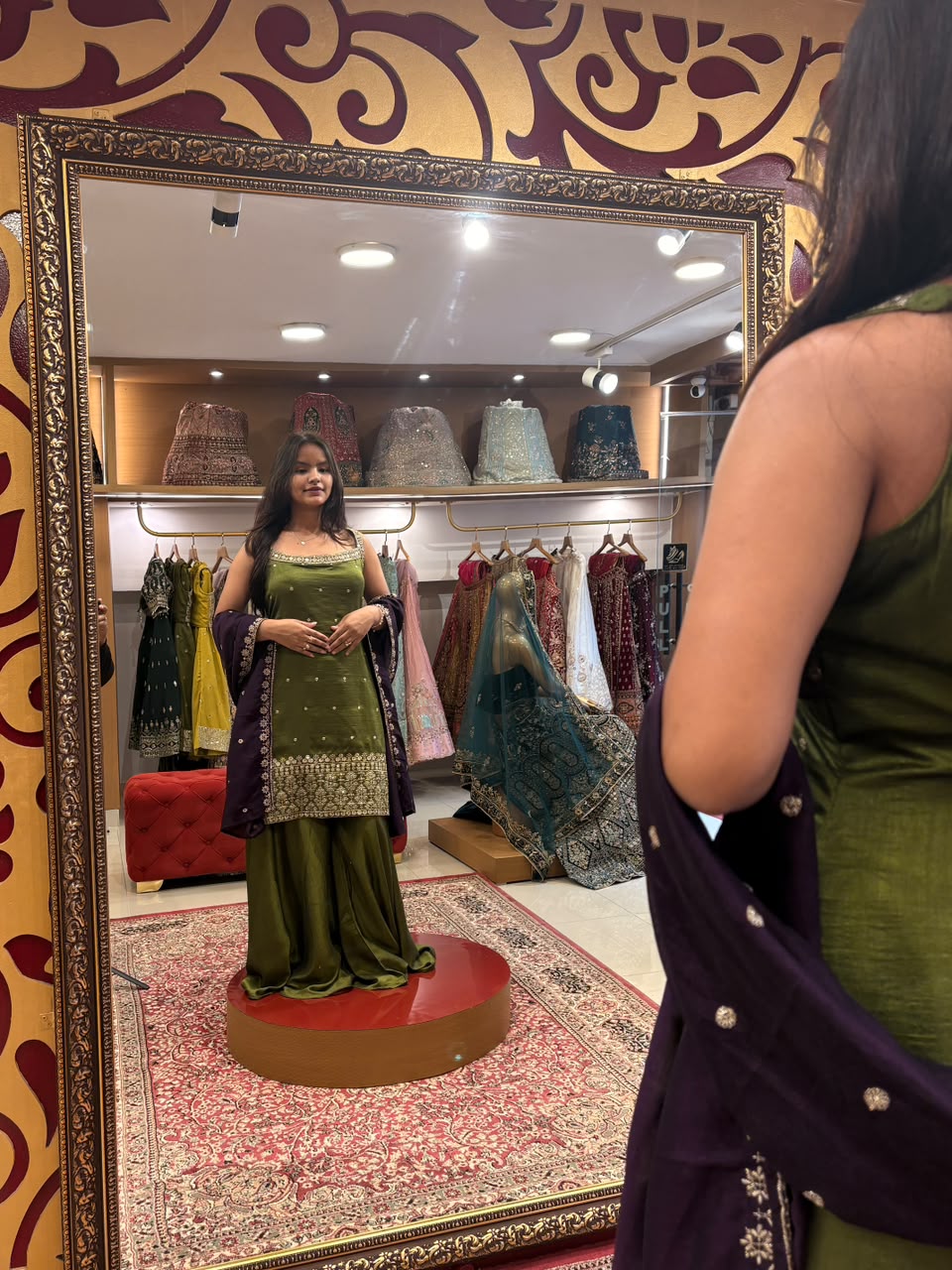 Mehendi Green Sharara