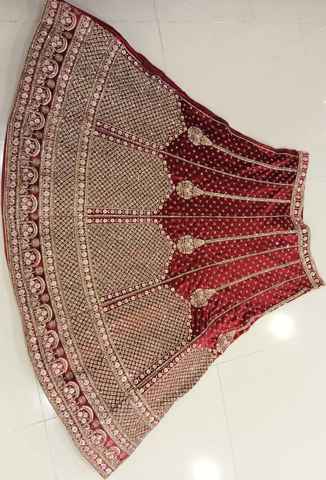 Heavy Stone Bridal Lehenga